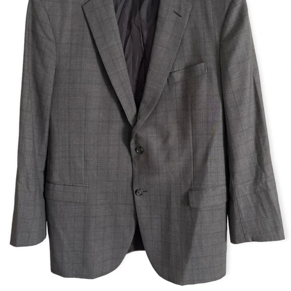 Brooks Brothers Saxxon Wool Madison 1818 Suit Jacket Size 46L